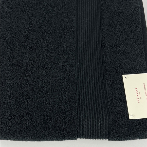 Ted Baker London Bath Towel Black Super Soft Plush Luxury 100% Cotton NEW - Picture 3 of 6